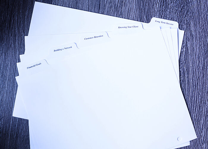 Custom Paper Tabs